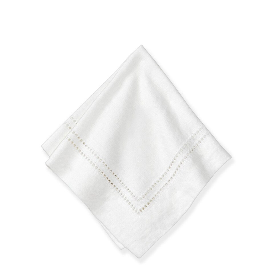 Linen Double Hemstitch Cocktail Napkin Williams Sonoma AU